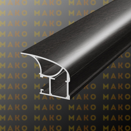 Профиль вертикальный асимметричный MS130 Венге Табако (A51)